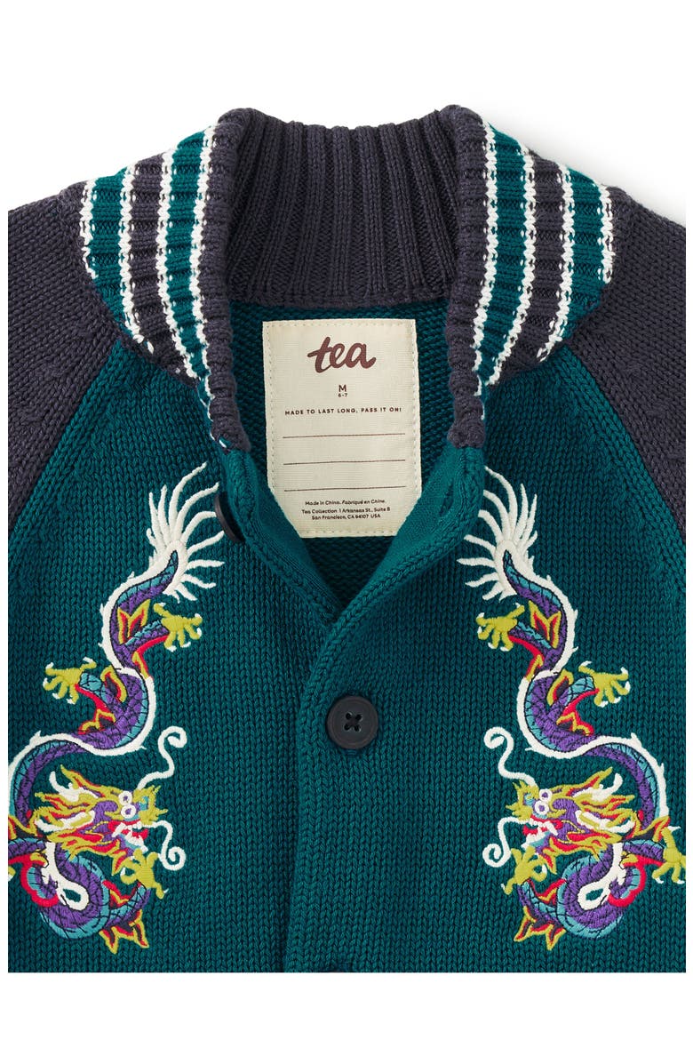 Dragon Bomber Sweater, Alternate, color, Scuba