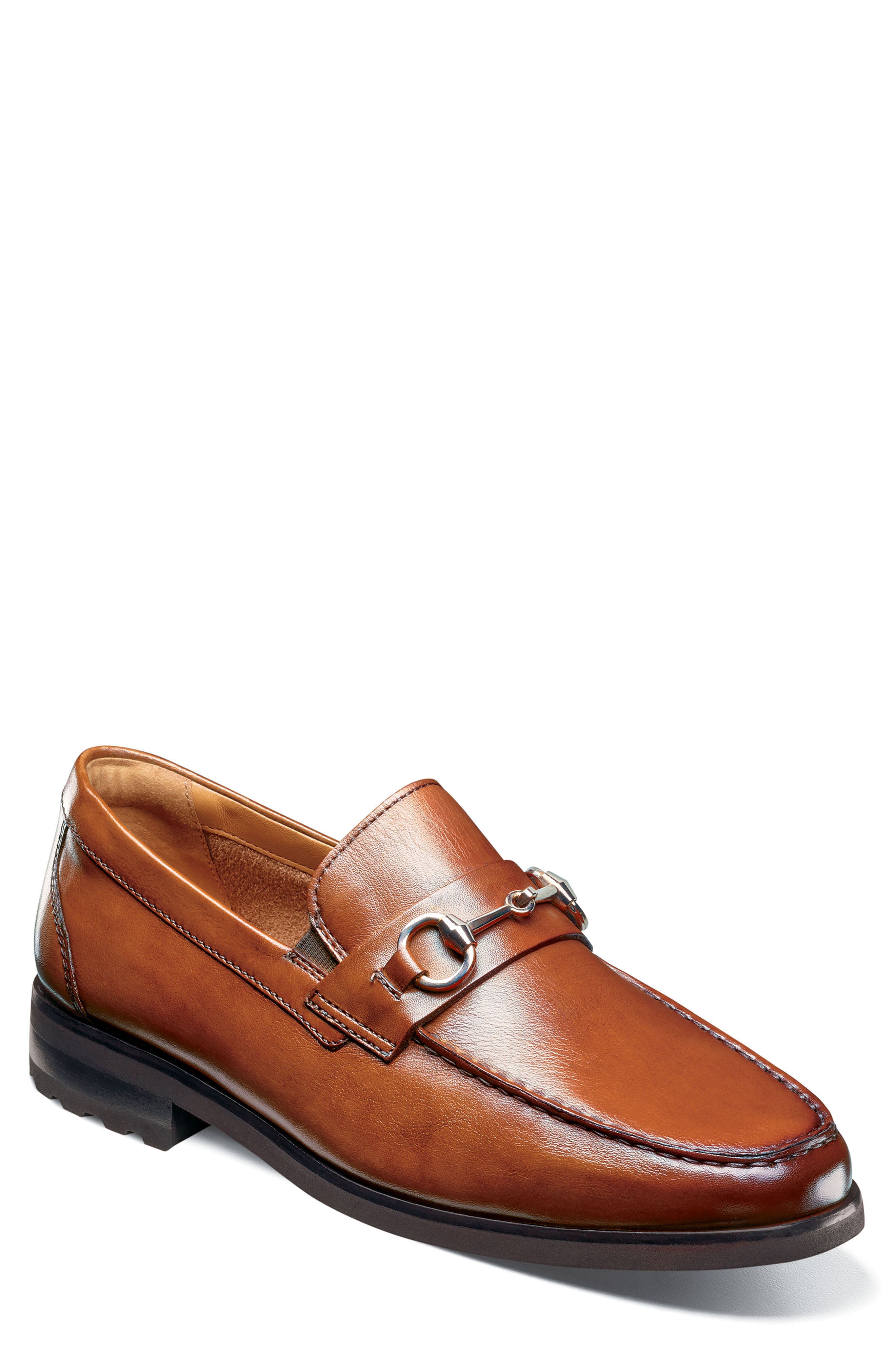 Hawthorne Moc Toe Bit Loafer, Main, color, COGNAC
