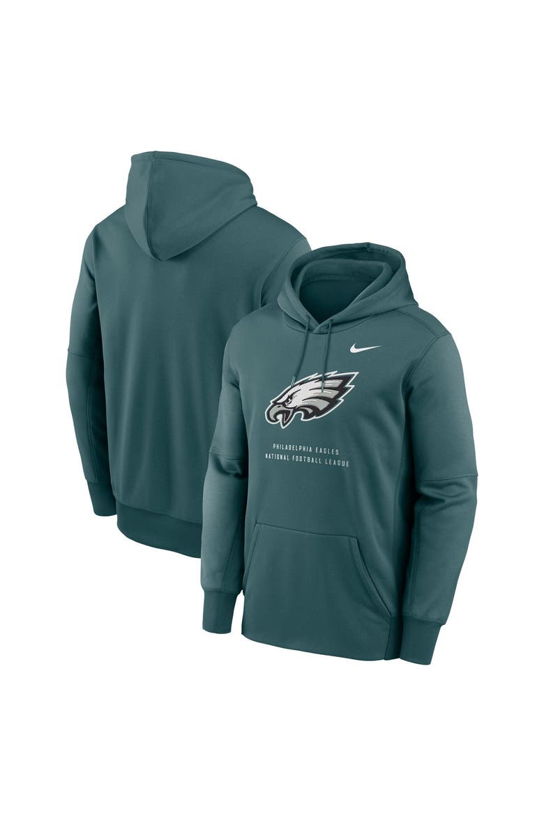 Men's Nike Teal Philadelphia Eagles Toss Sweep Therma-FIT Hoodie, Main, color, Teal