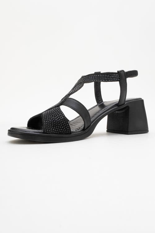 Forever & Always Shoes Dolen Leather Chunky Sandal In Black