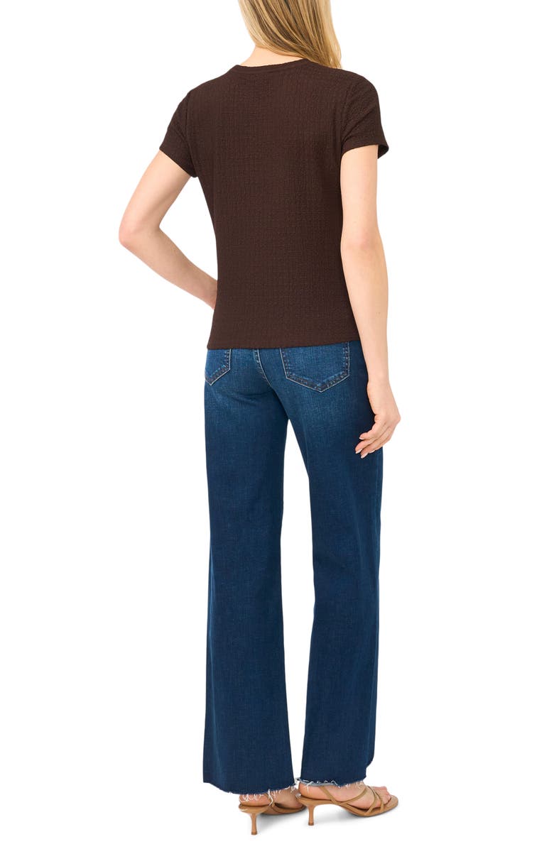 Halogen<sup>®</sup> Pucker Crewneck T-Shirt, Alternate, color, Mole