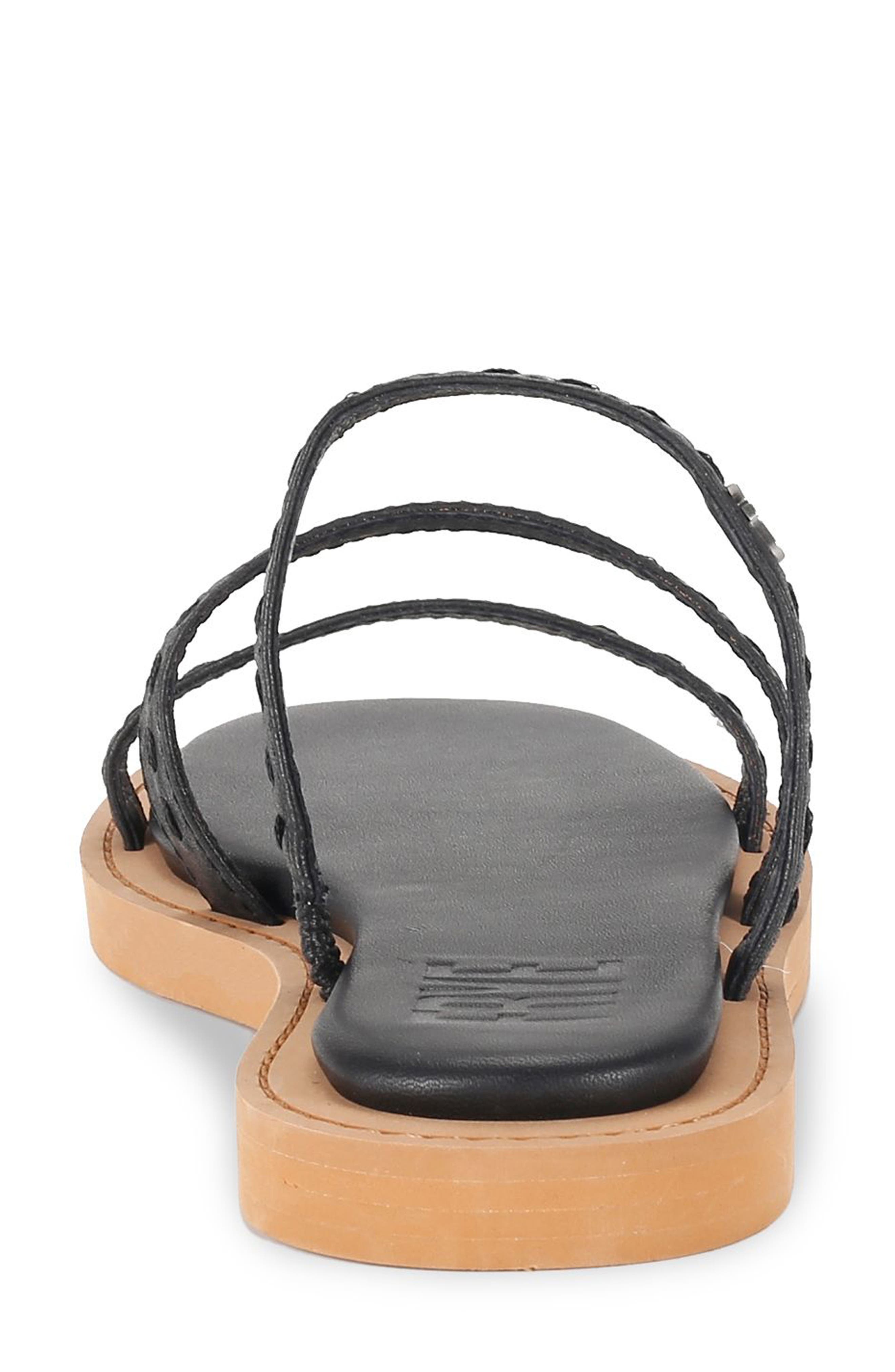 Frye Faye Strappy Slide Sandal, Alternate, color, Black