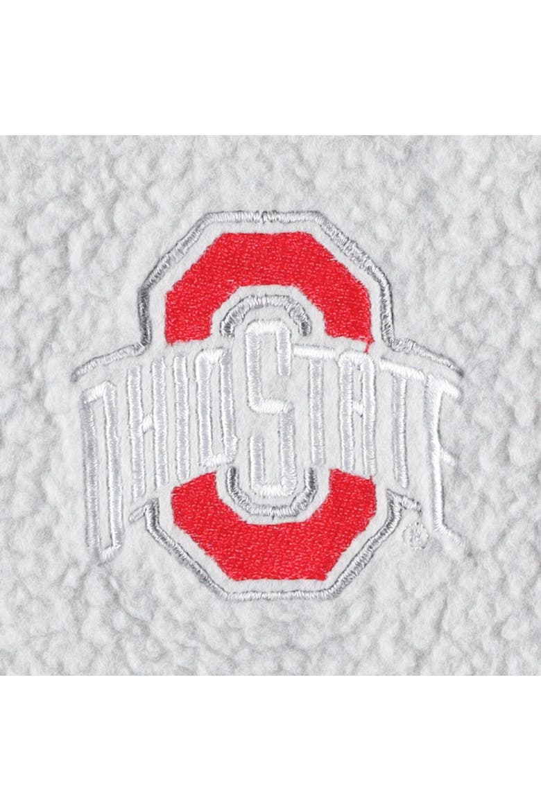 Women's Gray Ohio State Buckeyes Wheelhouse Sherpa Full-Snap Jacket, Alternate, color, Gray