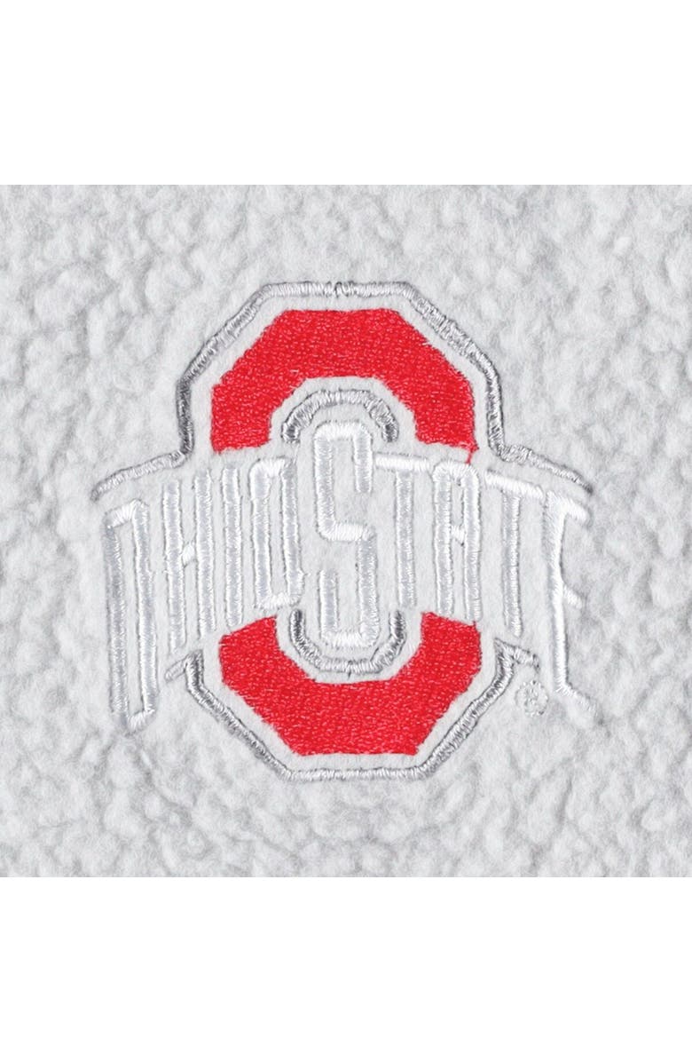 PROFILE Women's Gray Ohio State Buckeyes Wheelhouse Sherpa Full-Snap Jacket, Alternate, color, Gray