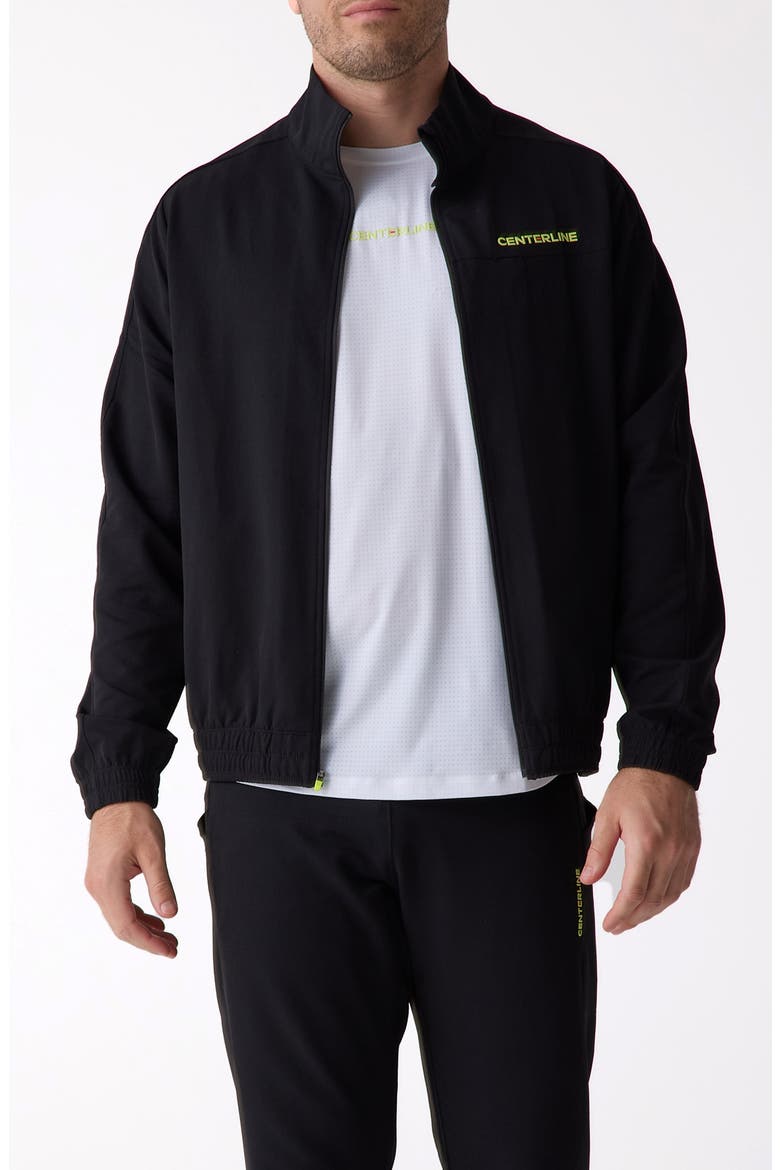 Men's Courtside Track Jacket, Main, color, Black