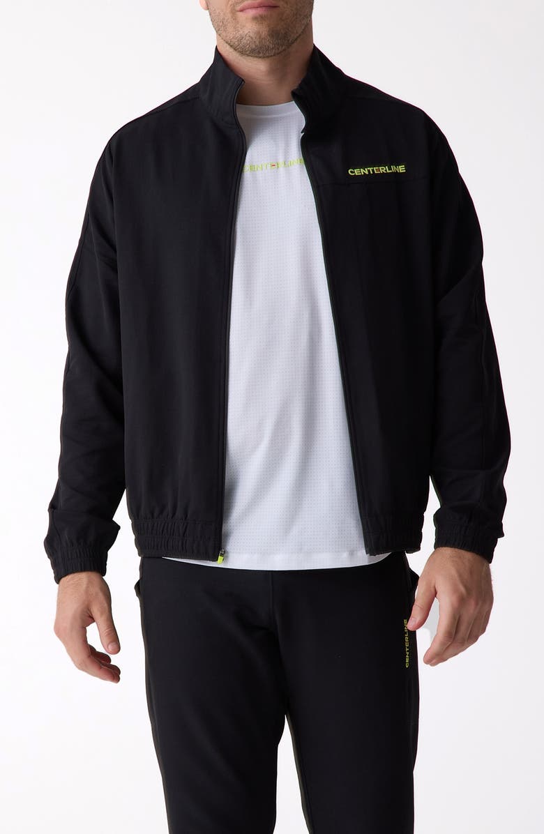 Centerline Athletics Men's Courtside Track Jacket, Main, color, Black