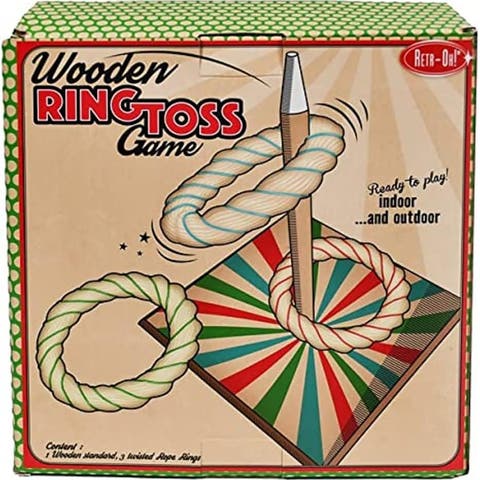 Retroh! Ring Toss Game, Outdoor/Indoor, Target Toss Games, Ages 3+