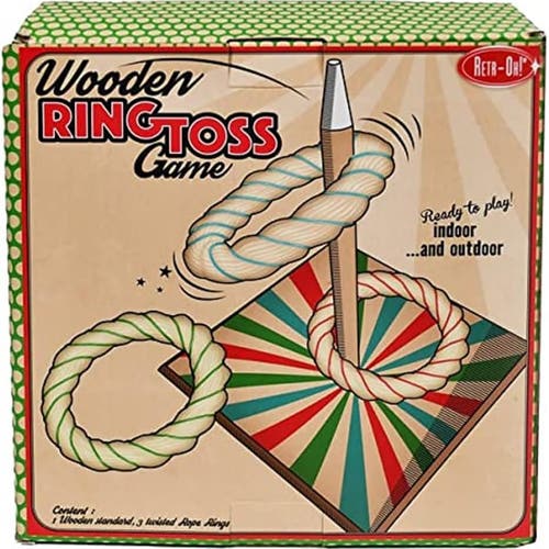 Fun2Give Retroh! Ring Toss Game, Outdoor/Indoor, Target Toss Games, Ages 3+ in Multicolored  product