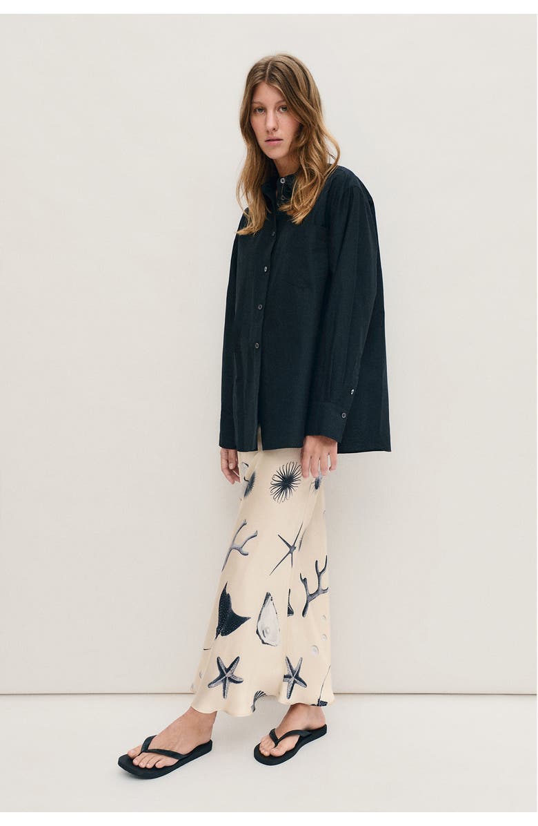 SILK LAUNDRY Long Bias Cut Skirt, Alternate, color,