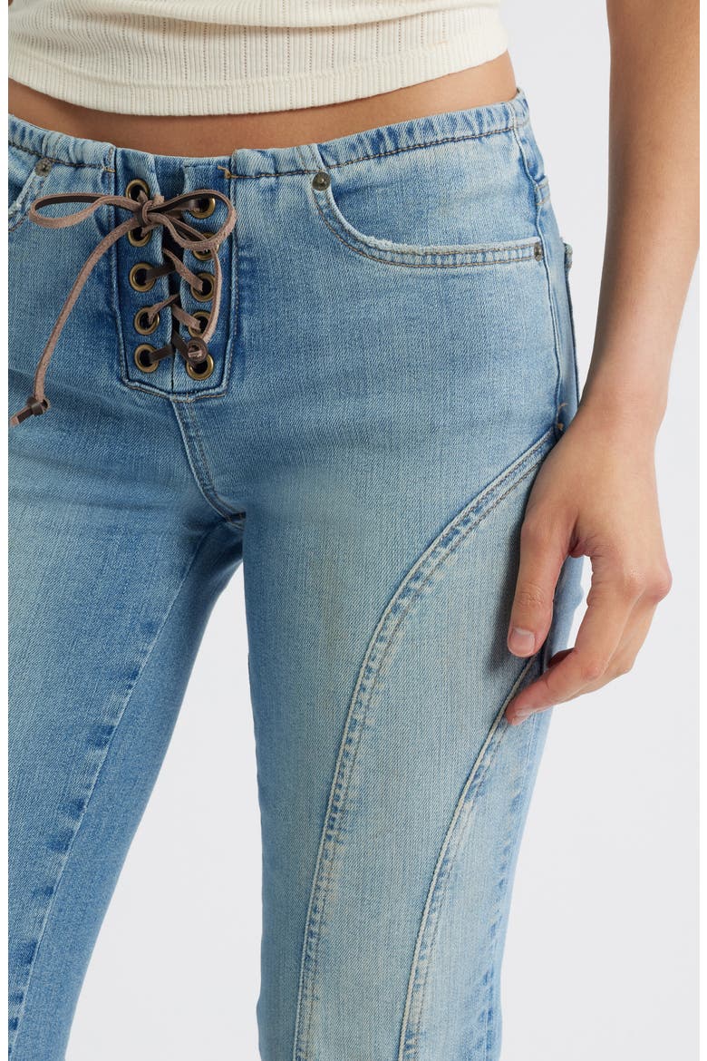 Dust In Glory Flare Jeans, Alternate, color, INDIGO