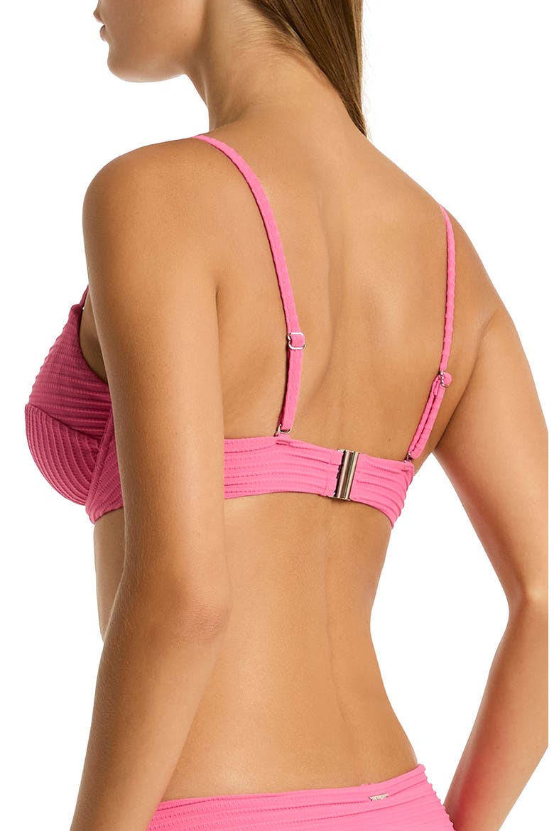 Spinnaker Underwire Balconette Bikini Top, Alternate, color, CANDY