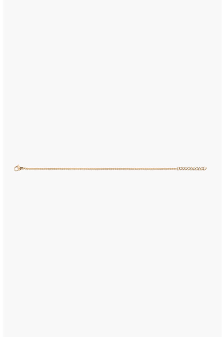 Wave Chain Anklet, Alternate, color, Yellow