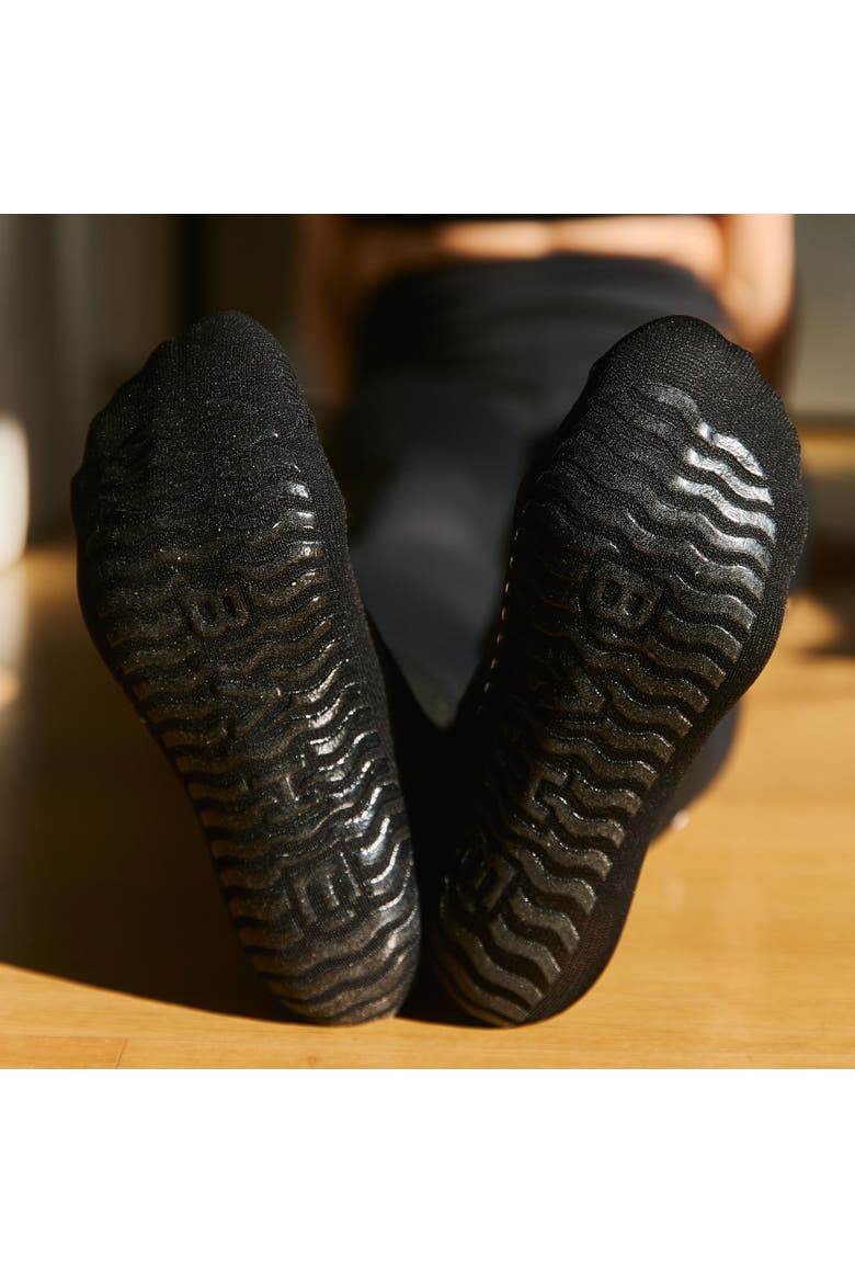 Studio Grippy Crew Socks, Alternate, color, Anthracite