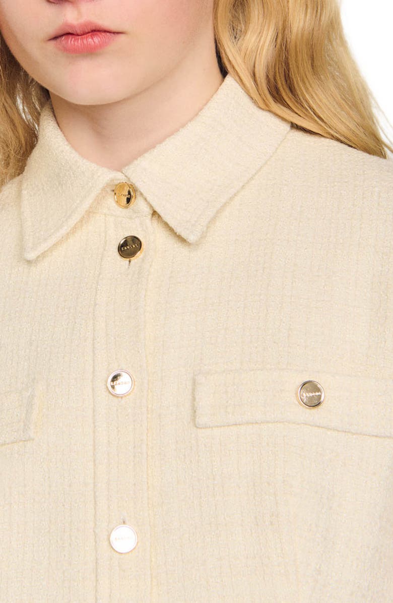 SANDRO Short tweed dress, Alternate, color, 