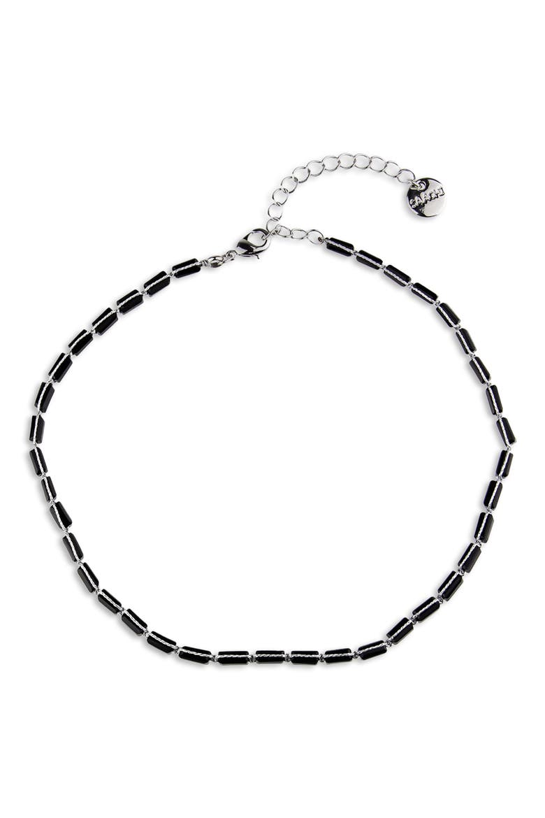 Beaded Choker Necklace, Main, color, BLACK