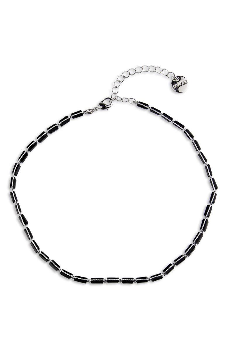 SAACHI Beaded Choker Necklace, Main, color, Black