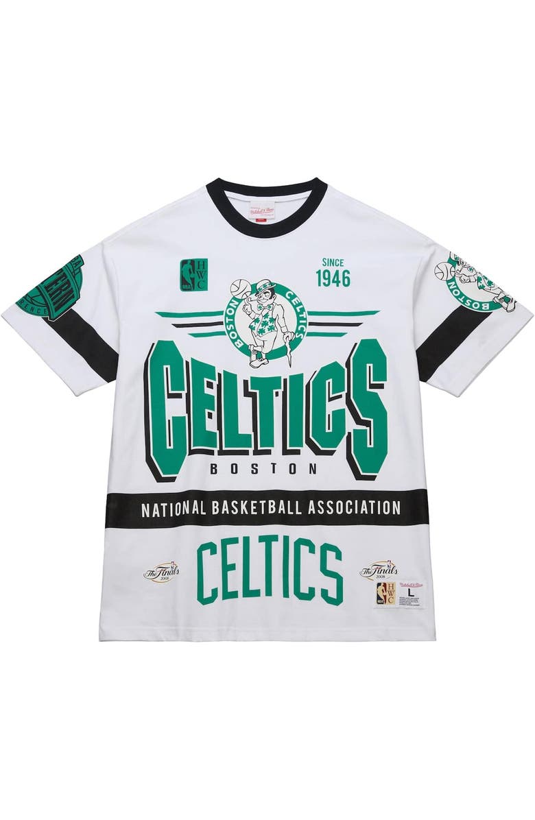Mitchell & Ness Unisex Mitchell & Ness  White Boston Celtics Hardwood Classics Vintage Team Origins Premium T-Shirt, Alternate, color, 