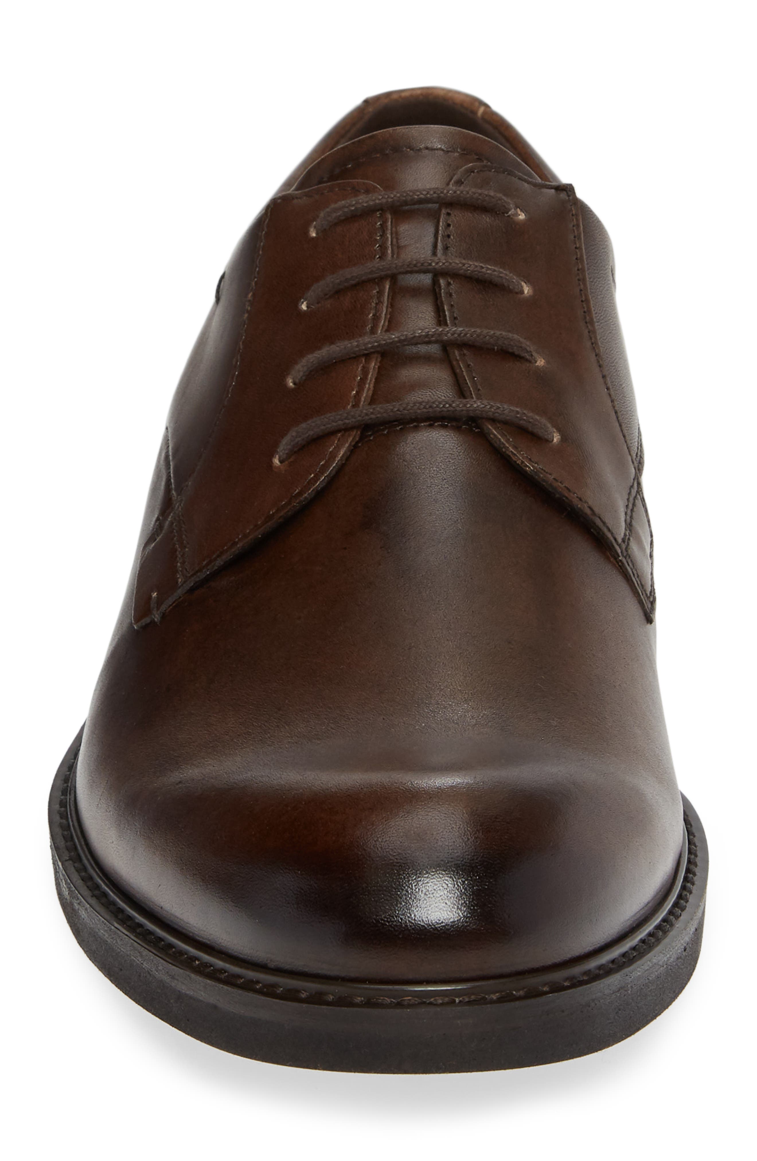 Vitrus III Plain Toe Derby, Alternate, color, COCOA BROWN LEATHER