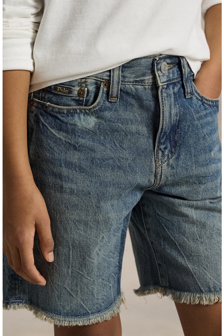 Kids' Cutoff Denim Shorts, Alternate, color, FALCON