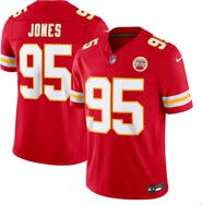 Nike Men's Nike Chris Jones Red Kansas City Chiefs Team Vapor F.U.S.E. Stitched Limited Jersey