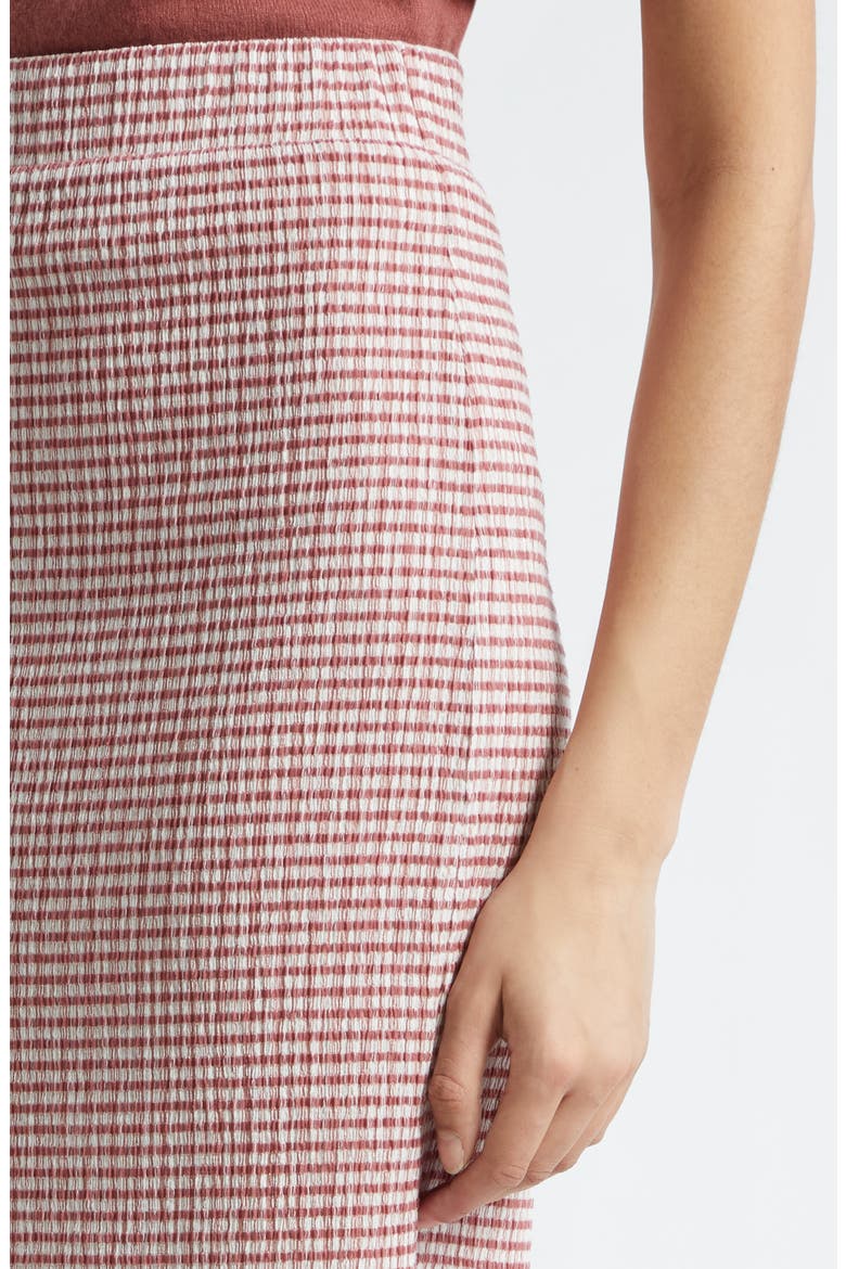 Stripe Midi Skirt, Alternate, color, ROSE JAM COMBO