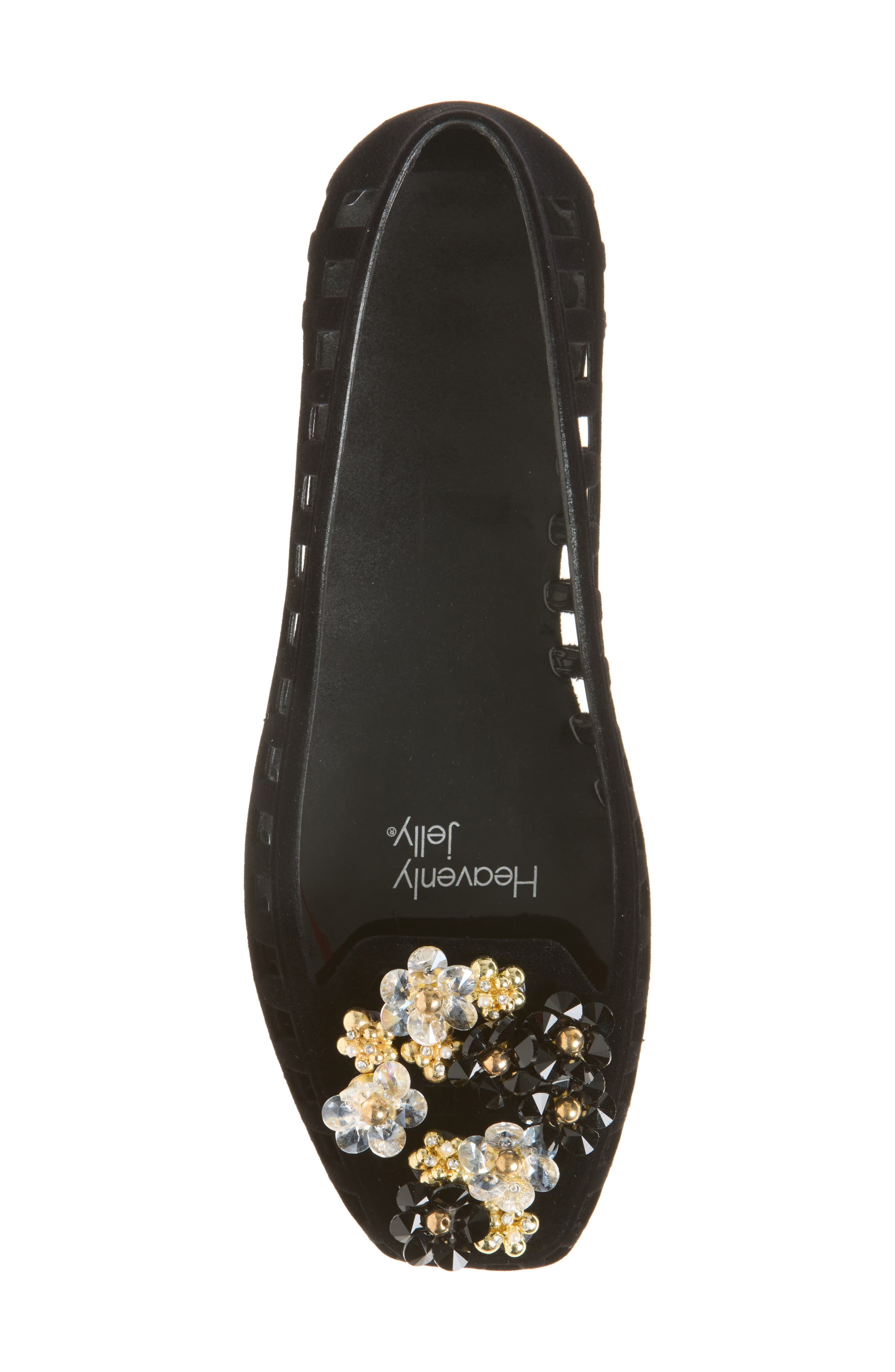 Aura Jelly Ballet Flat, Alternate, color, BLACK