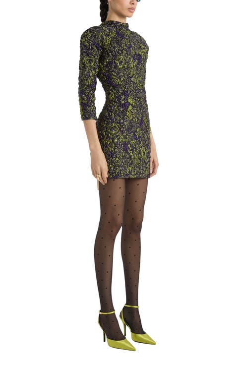Cloqué Jacquard Dress