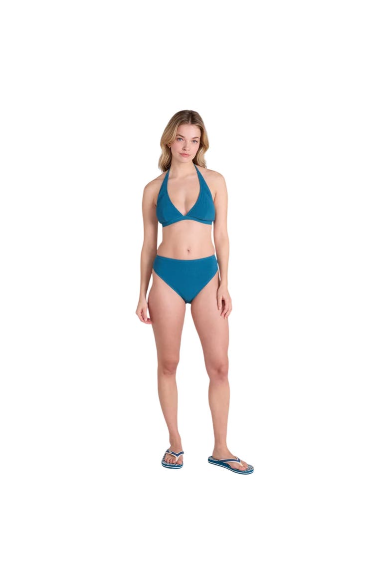 Iona Halter Neck Bikini Top, Alternate, color, Teal