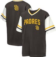 Outerstuff Youth Outerstuff Brown San Diego Padres Big League Base Runner Ringer T-Shirt