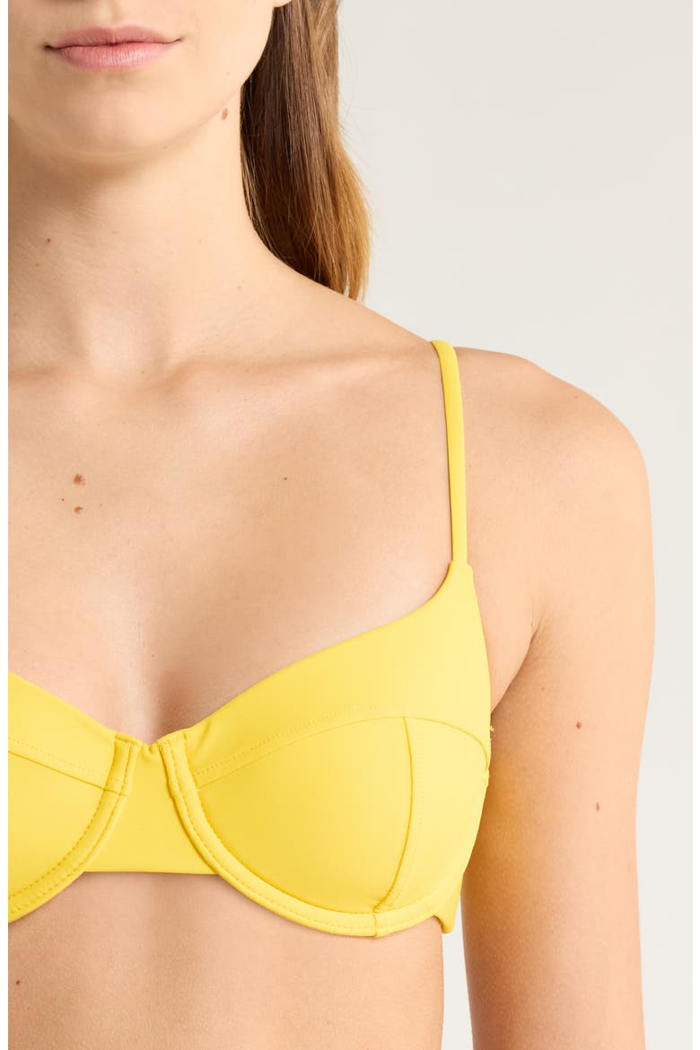 Mona Underwire Bikini Top, Alternate, color, SUNGLOW