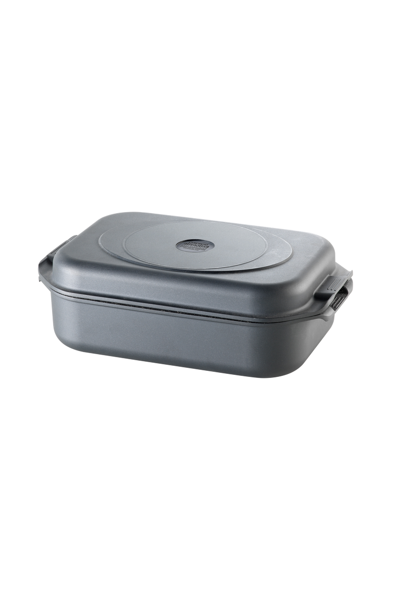GRANITE Roaster with Grill 6.5 Qt., Alternate, color, BLACK