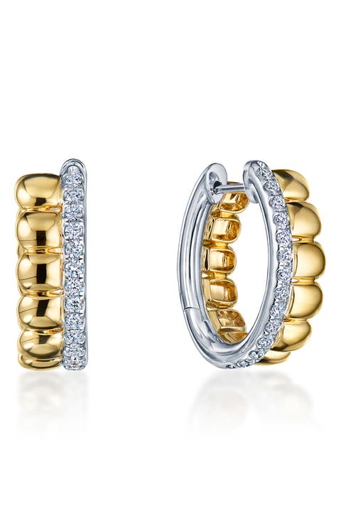 Sirena Diamond Huggie Earrings