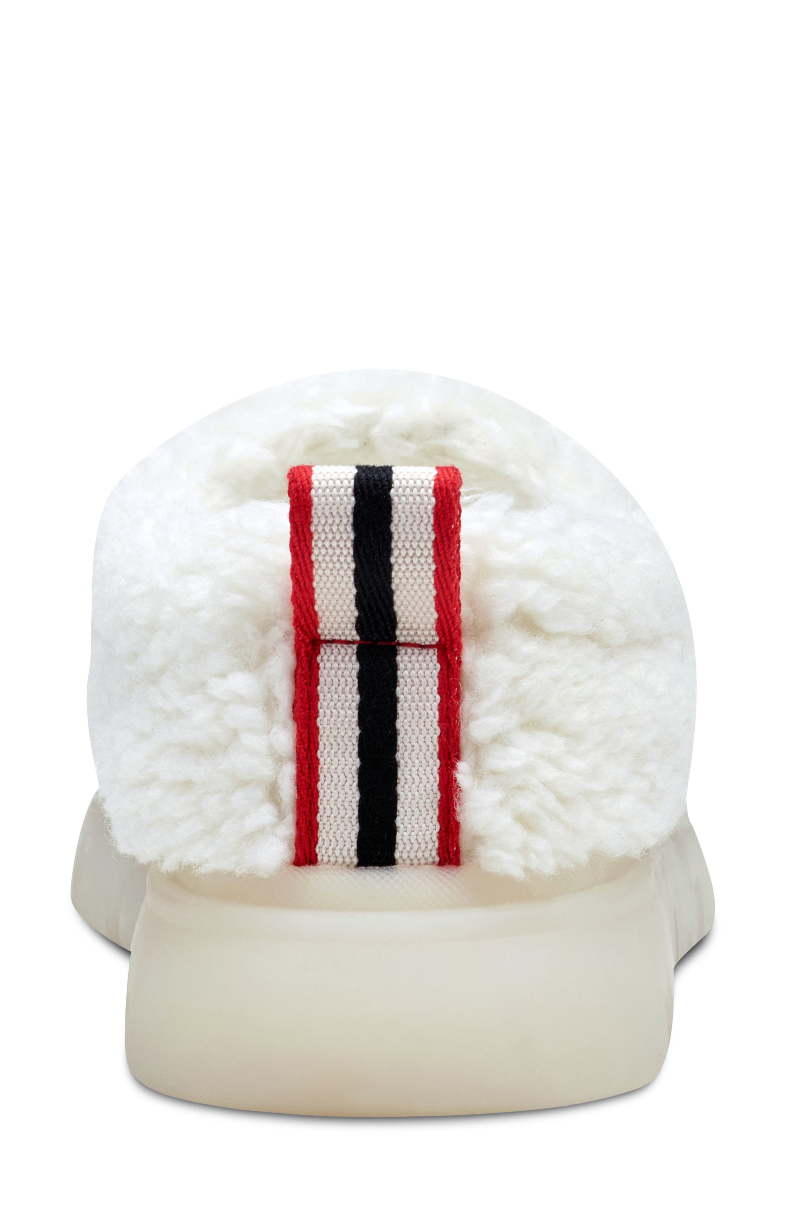 Hunter Madisons Faux Shearling Clog, Alternate, color, Creamy Off White/ Signature