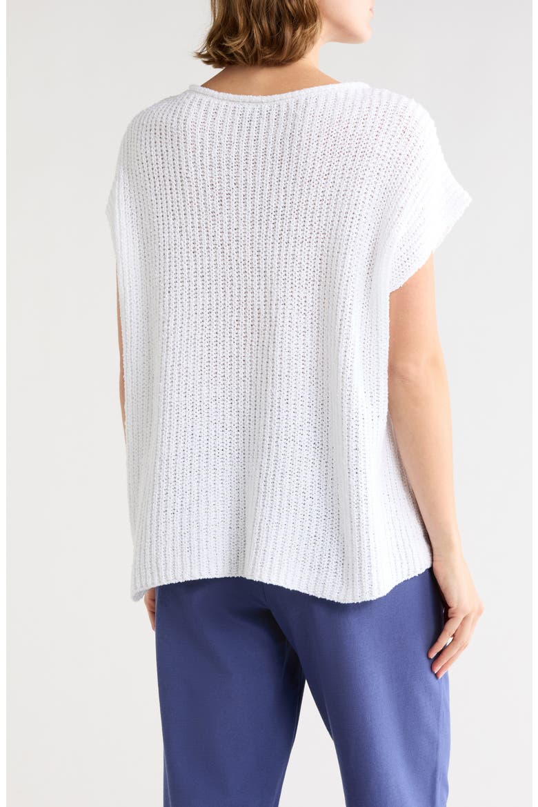 Organic Cotton Ballet Neck Sweater, Alternate, color, WHITE