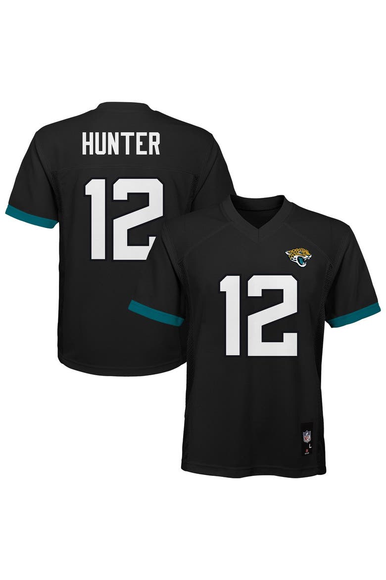 Youth Travis Hunter Black Jacksonville Jaguars Replica Jersey, Main, color, Black