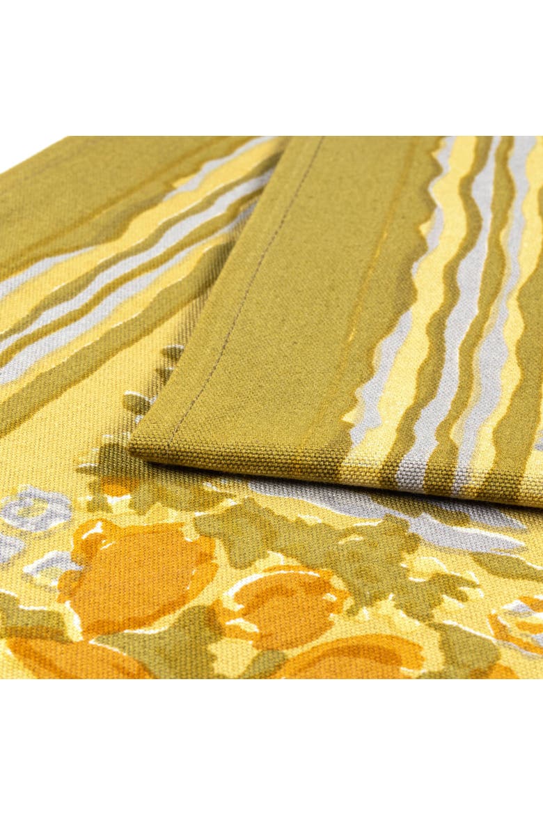 Jardin Runner, Alternate, color, Mustard/Grey 16" x 72"