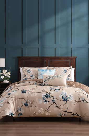 Bebejan Blue Blossom Reversible 5-Piece Comforter Set