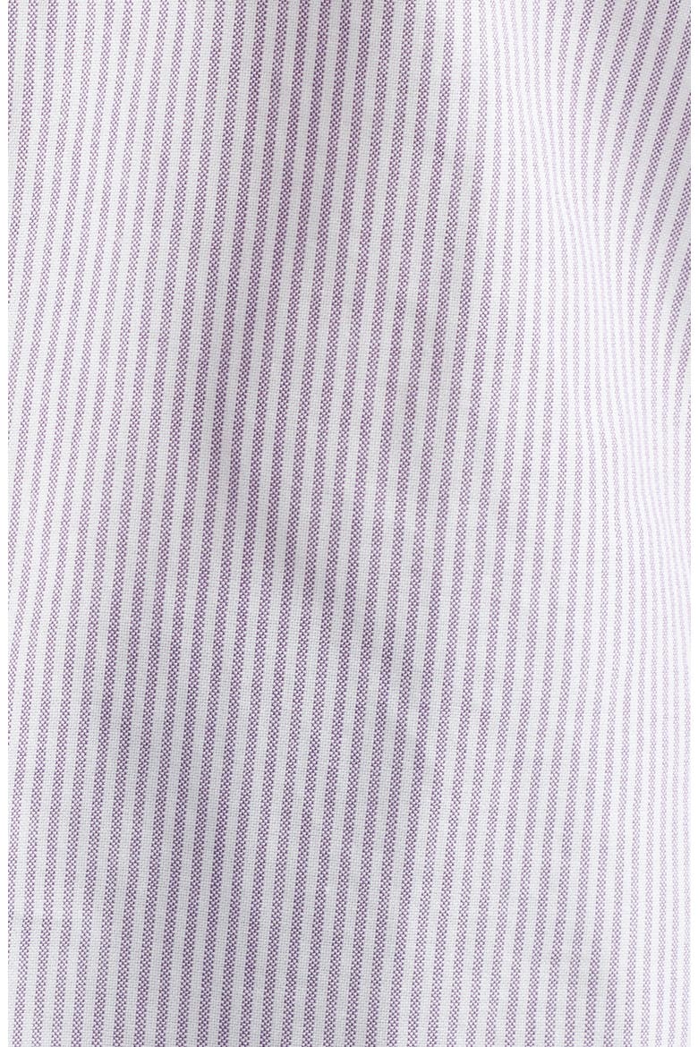 Stripe Cotton Button-Down Oxford Shirt, Alternate, color, PURPLE