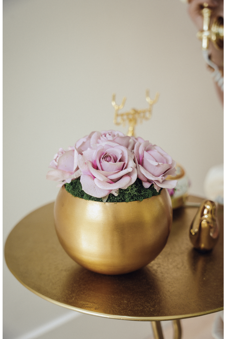 Cillian RealTouch Rose Arrangement, Alternate, color, Lilac