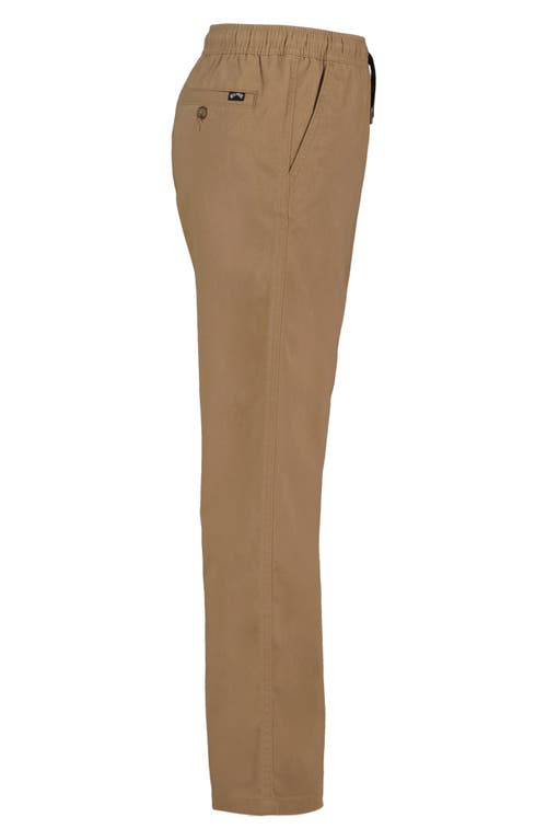 Billabong Larry Twill Drawstring Pants In Brown
