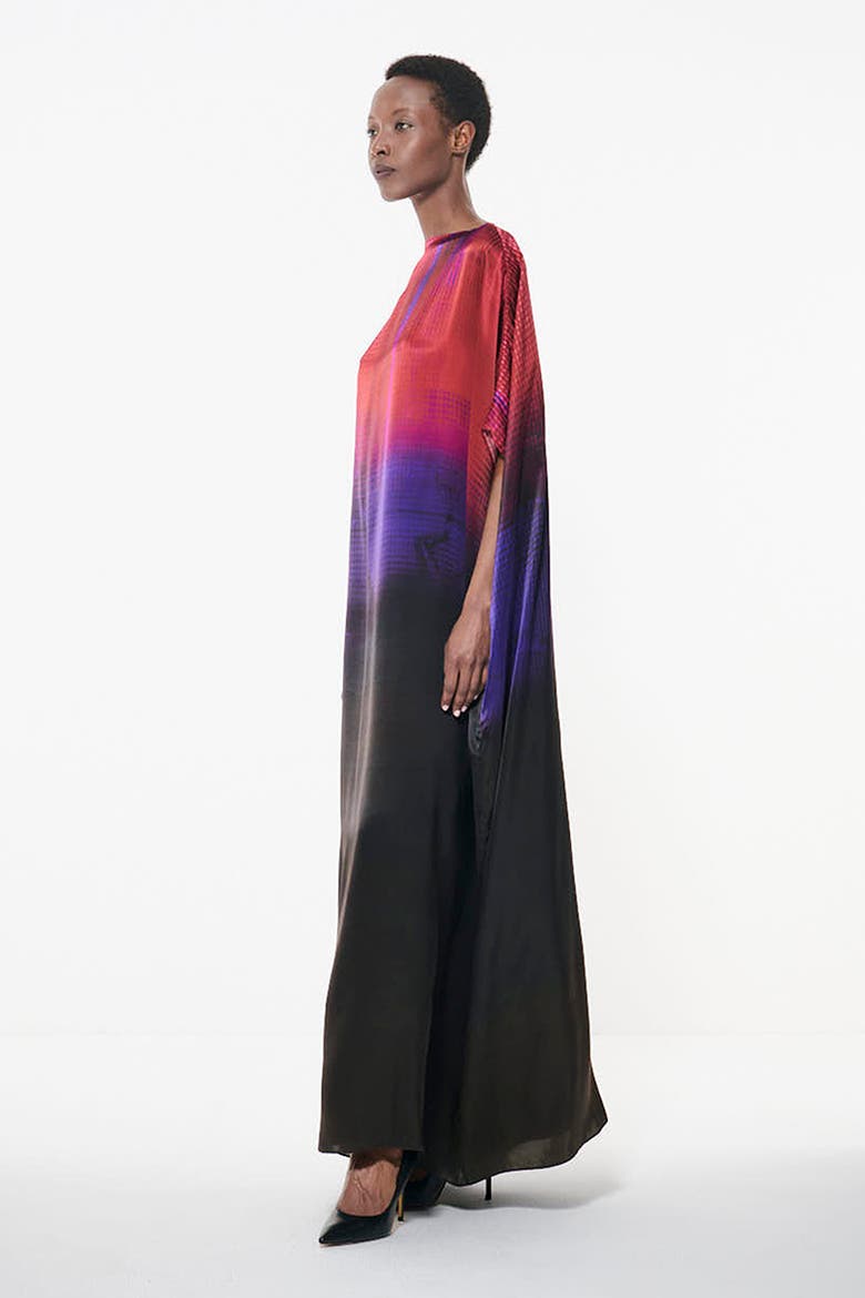 Gradient Printed Kaftan, Alternate, color, Multicolor