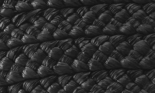 Helen Kaminski Mini Remi Braided Raffia Tote In Charcoal/black