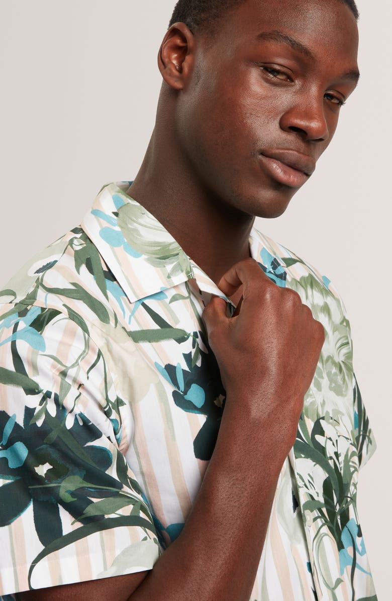 Ted Baker Anukis Relaxed Fit Camp Shirt, Alternate, color, 