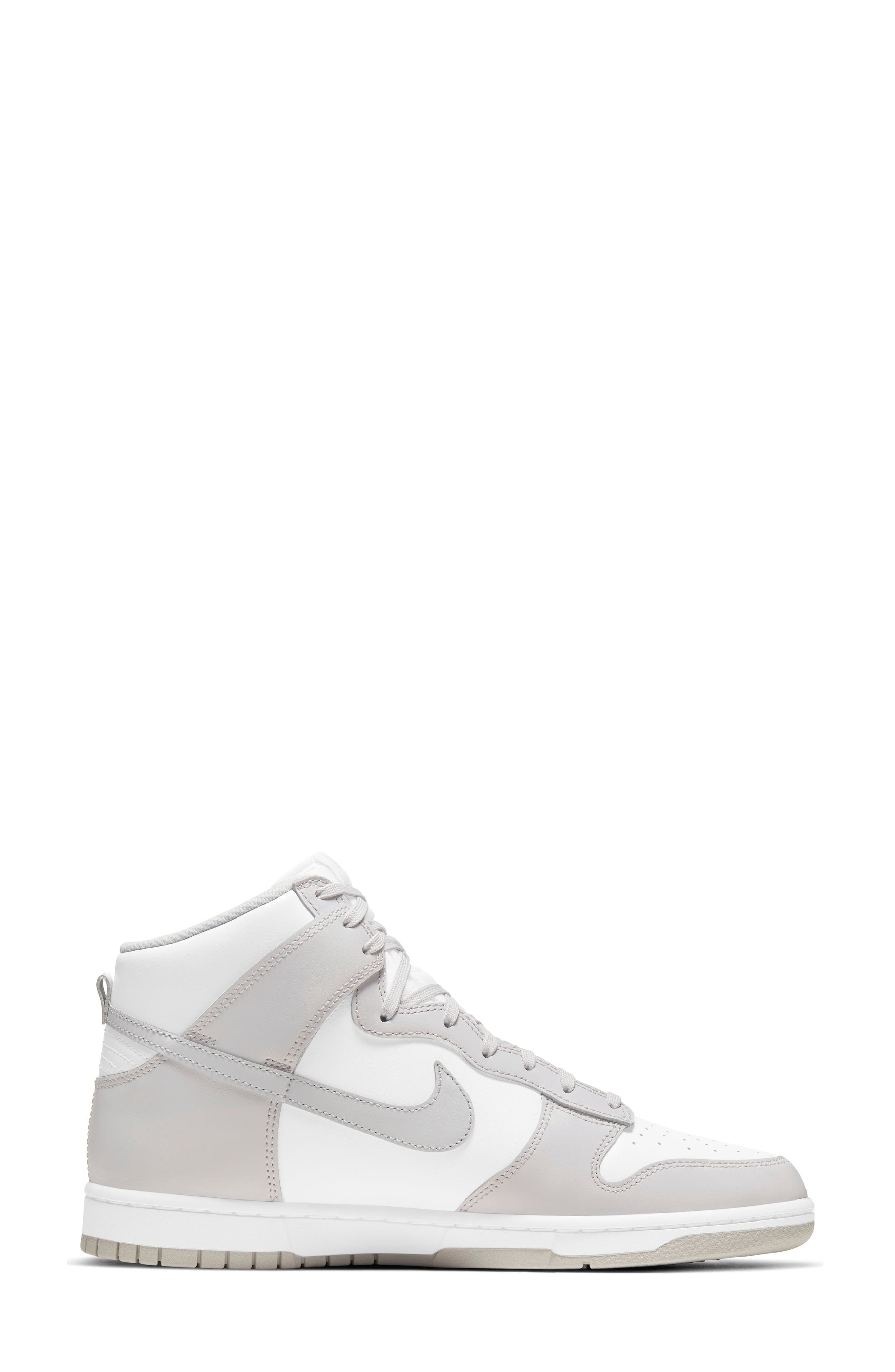 Dunk Hi Retro Basketball Shoe, Alternate, color, WHITE/ VAST GREY/ WHITE