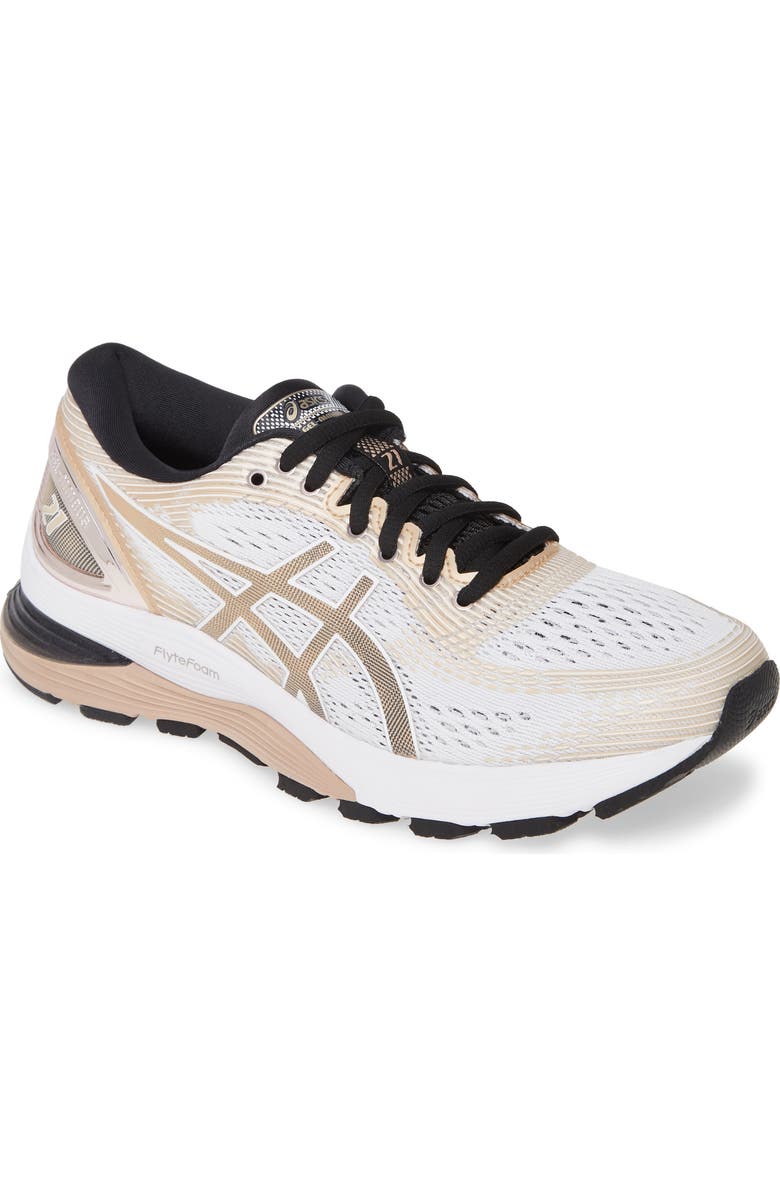 ASICS<sup>®</sup> GEL-Nimbus 21 Platinum Running Shoe, Main, color,