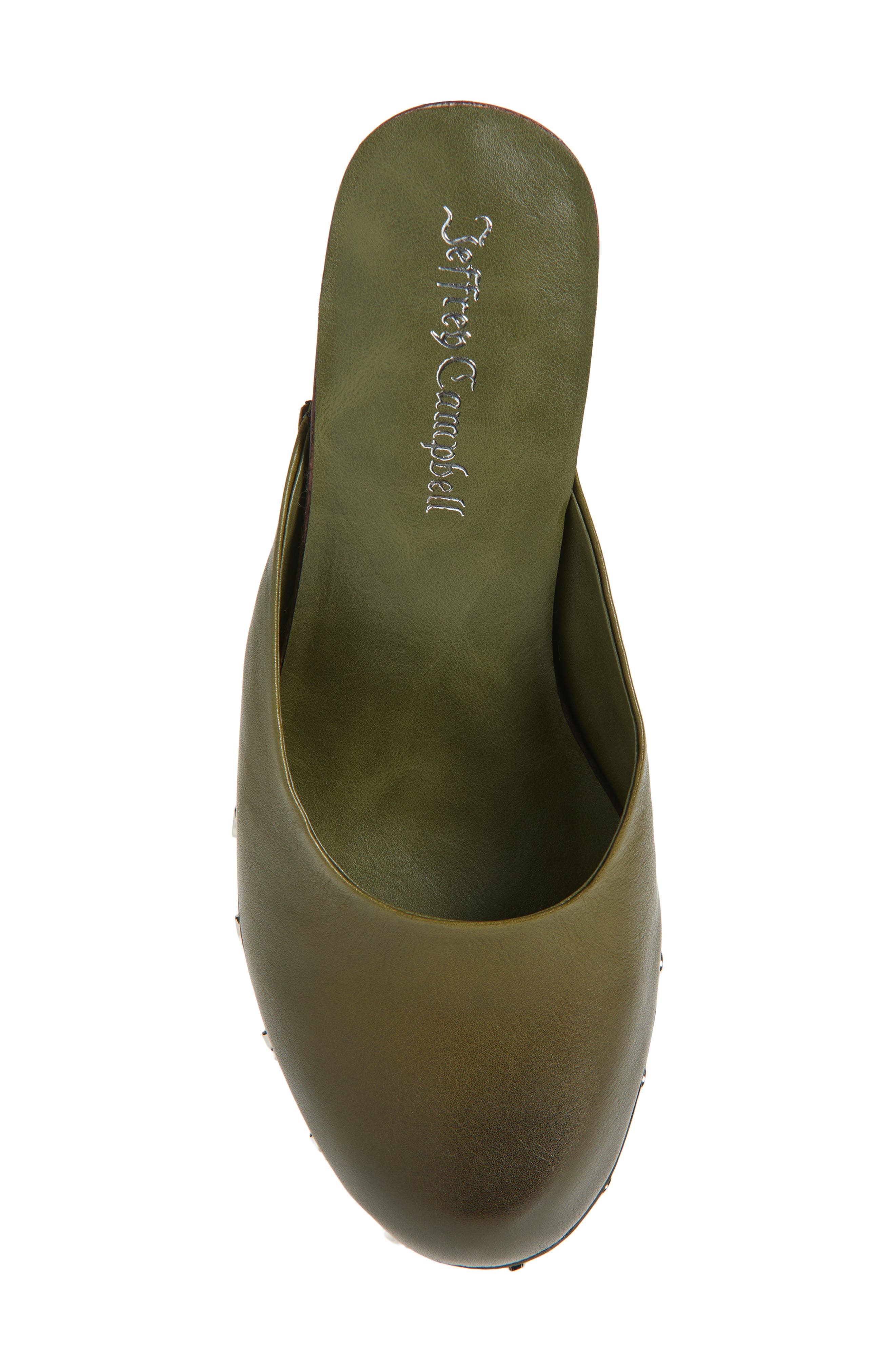 Cloguette Mule, Alternate, color, OLIVE DISTRESSED