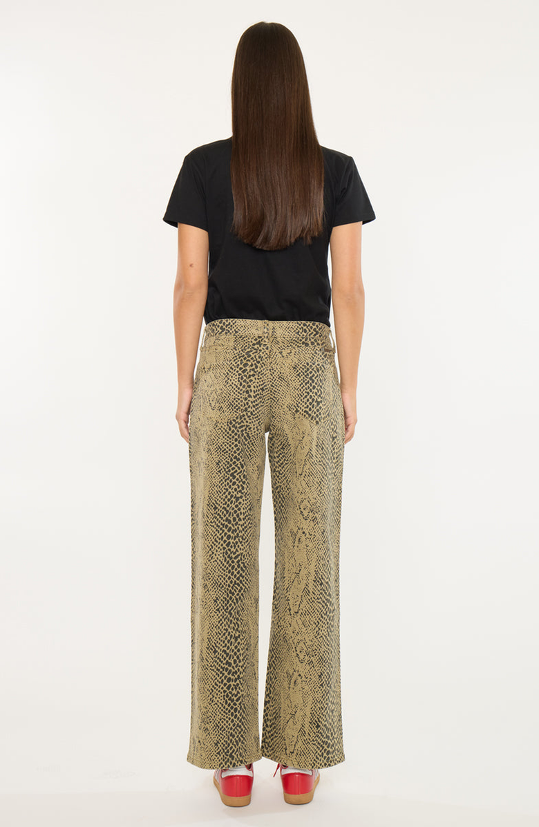 KanCan Juno Low Slung Baggy Wide Leg Pants, Alternate, color, Python Print