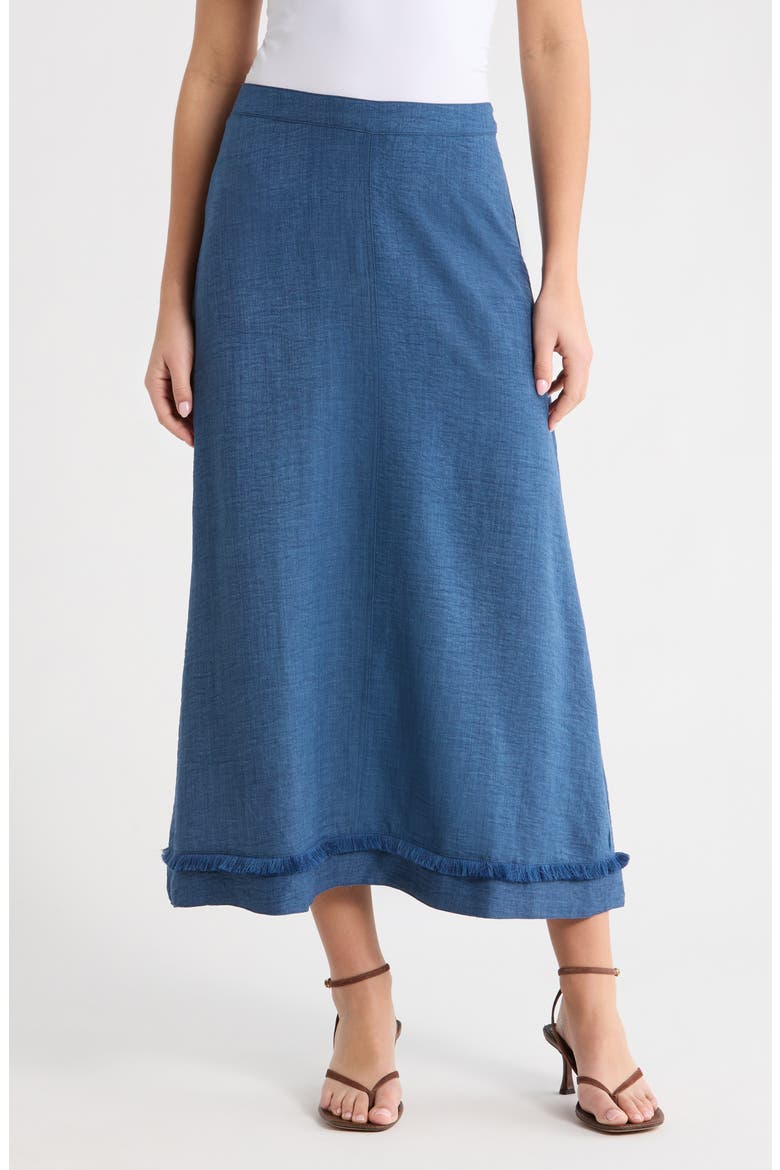 Fringe Detail A-Line Maxi Skirt (Women) | Nordstrom