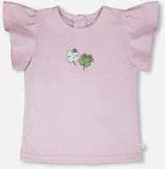 Deux par Deux Jersey Flutter Sleeves Clover T-Shirt