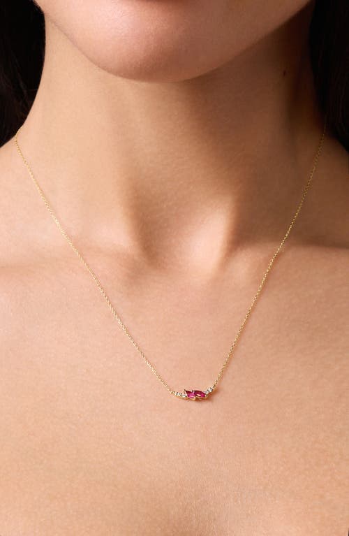 Bony Levy El Mar 18k Yellow Gold Ruby & Diamond Pendant Necklace In Gold